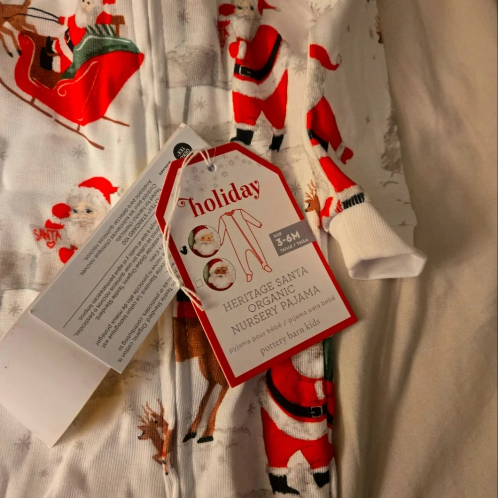 New With Tags Pottery Barn Kids PJs 3-6 months - Picture 1 of 5